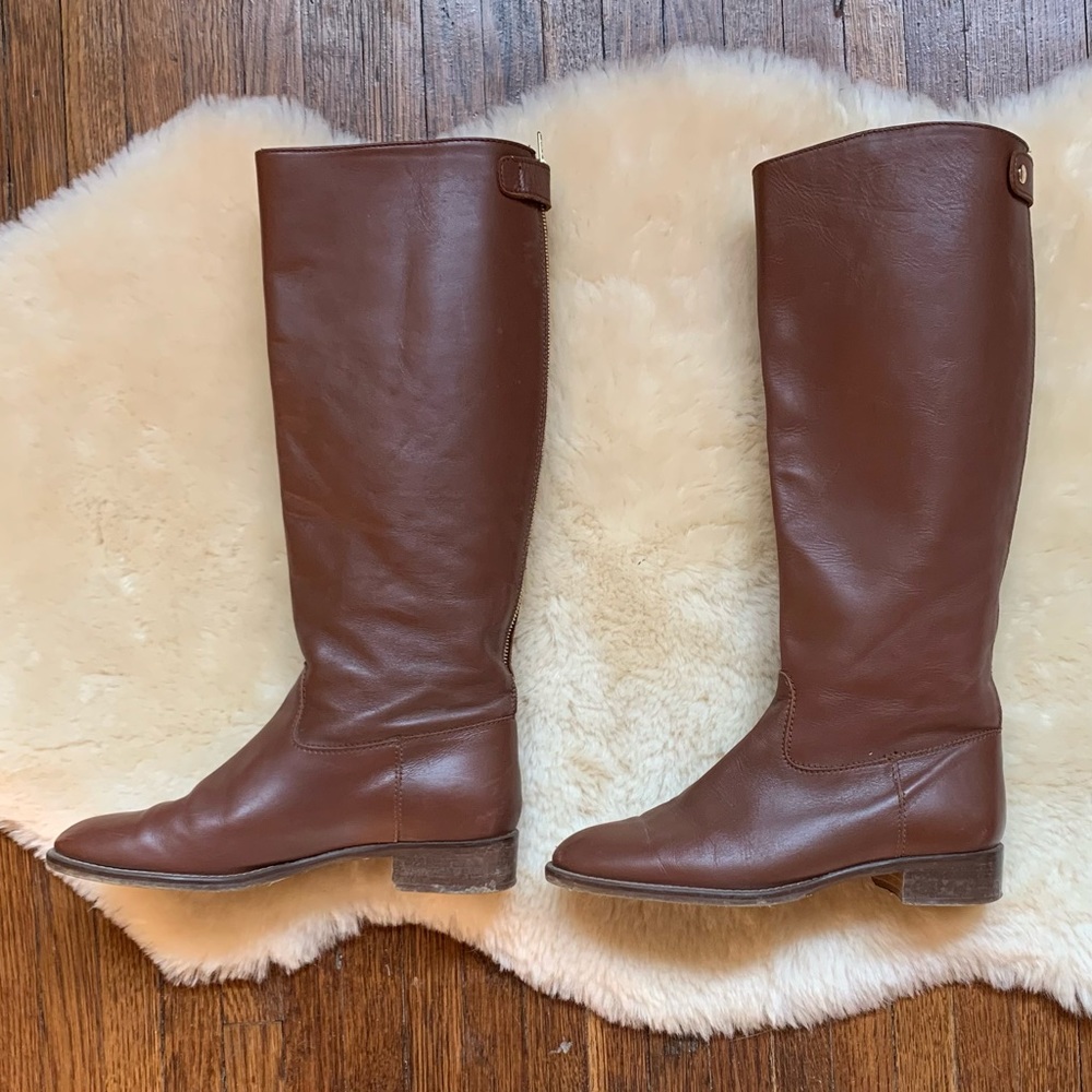 J. Crew Brown Leather Field Boots size 8